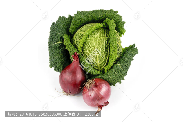 甘藍(lán)和紅洋蔥