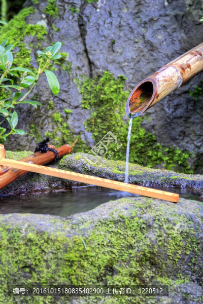 竹水噴泉