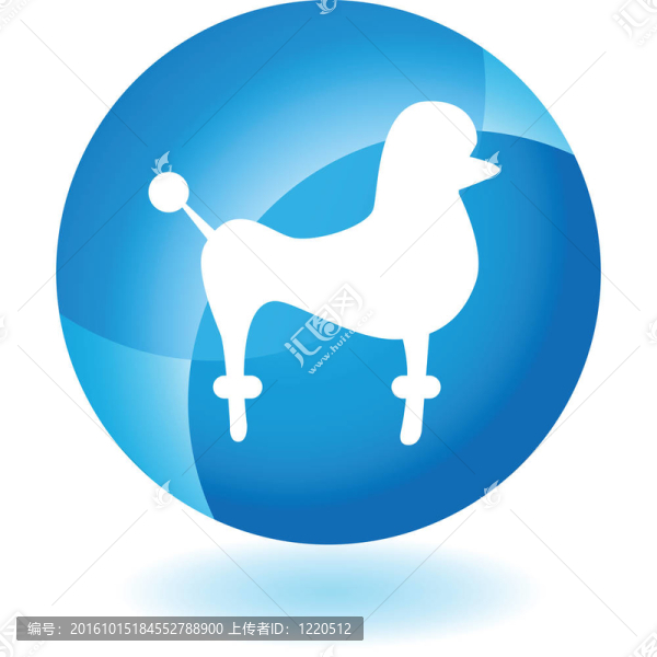 貴賓犬的圖標(biāo)集