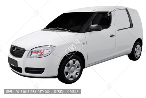 新的白色面包車