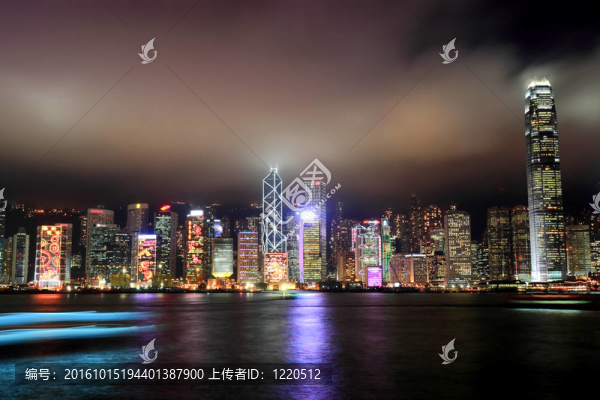 香港；城市的夜晚