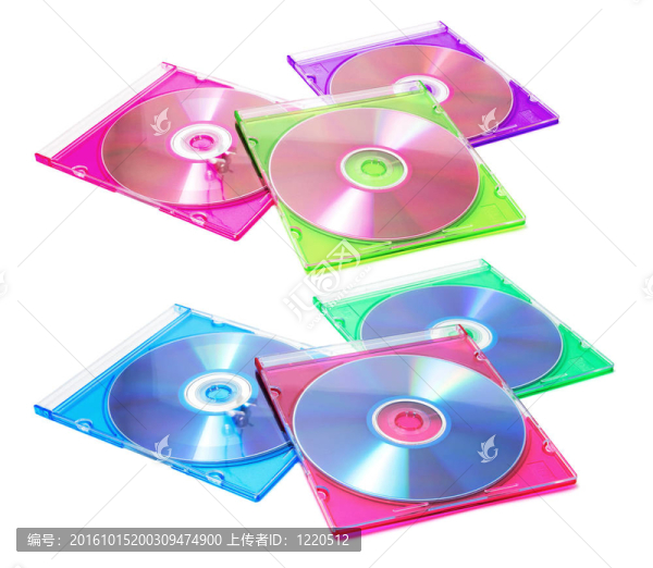 塑料盒中的光盤