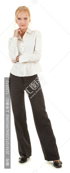 微笑的年輕女人