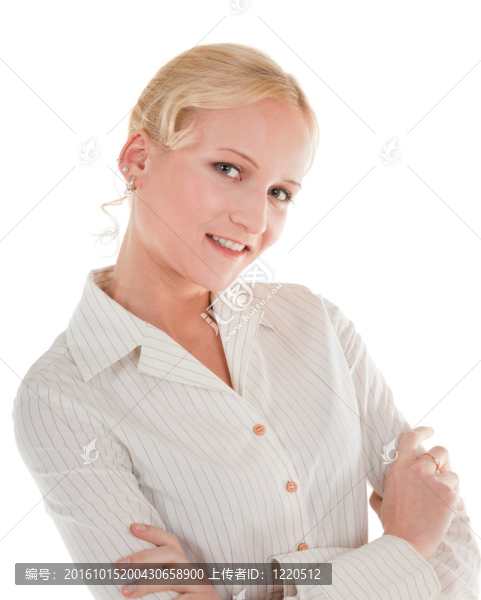 微笑的年輕女人