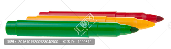 白色背景上鮮艷的標(biāo)記