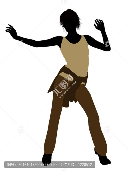 女人的插圖剪影