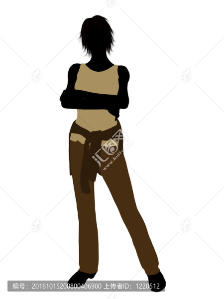 女人的插圖剪影
