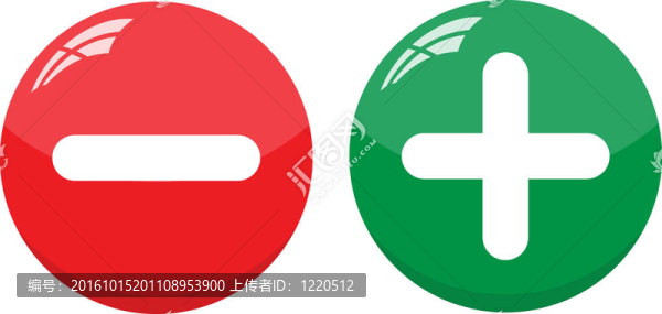 兩個(gè)圓形按鈕；減去加上白色背景