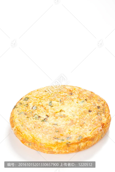 土豆煎蛋用橄欖油和青椒