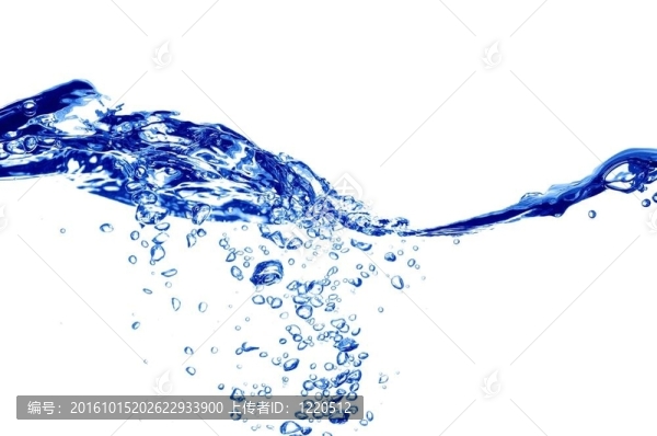 清澈的藍(lán)色水波