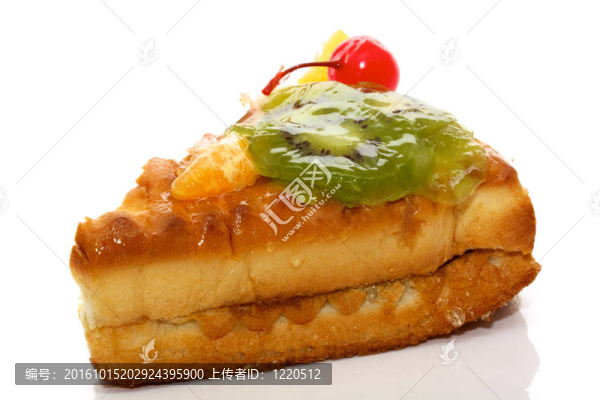 白色B片上的美味蛋糕