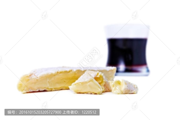 紅葡萄酒，奶酪和玻璃