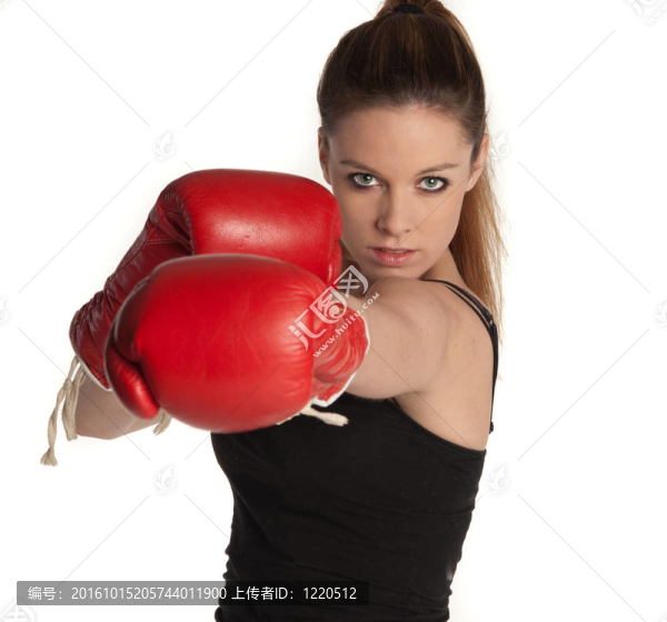 年輕的女拳擊手
