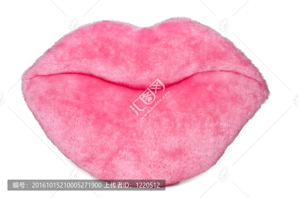 粉紅色的模糊的嘴唇