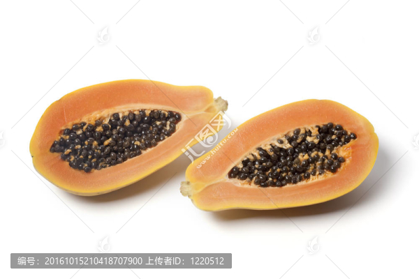 兩個半木瓜果實