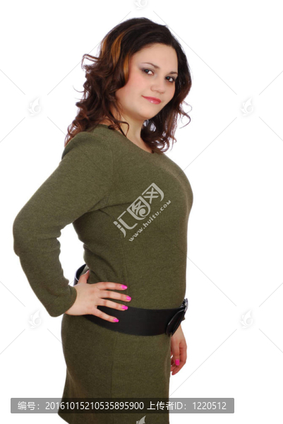 矮胖的女孩假扮