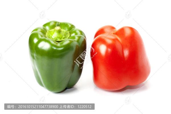 紅和綠辣椒
