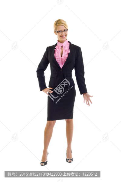 微笑的女商人