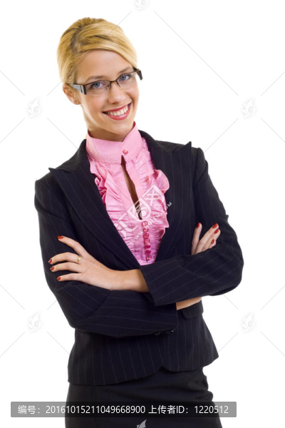 微笑的女商人