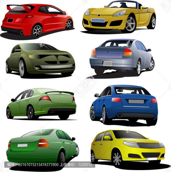 道路上的汽車(chē)。插畫(huà)