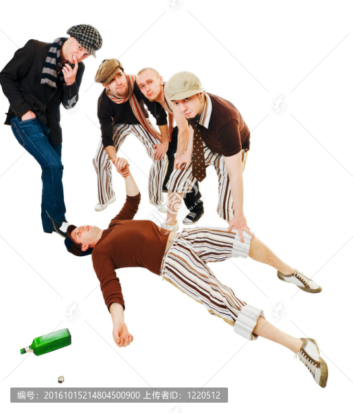 醉酒或中毒的年輕人