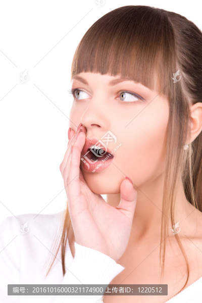 震驚的女人