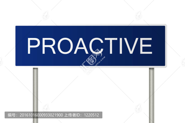 具有文字主動性的路標