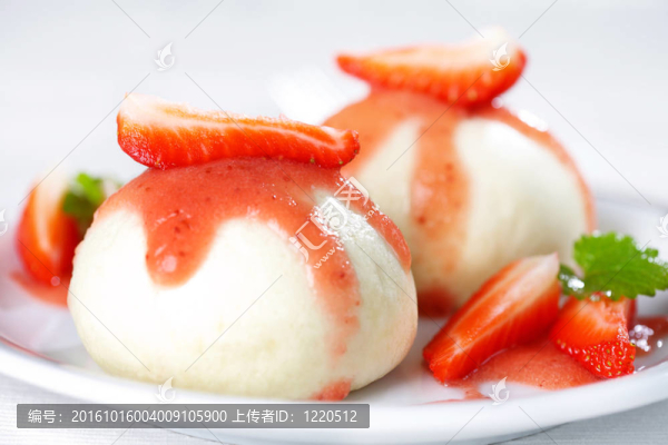 饺子用草莓knoedel