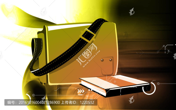 書包和三本書