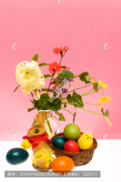 靜物與復(fù)活節(jié)彩蛋和Flowers