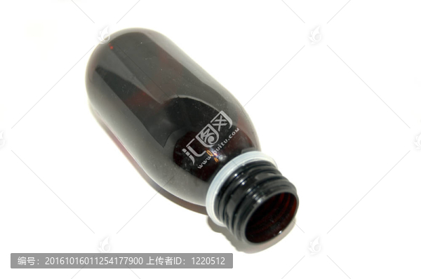 白底的棕色藥丸盒