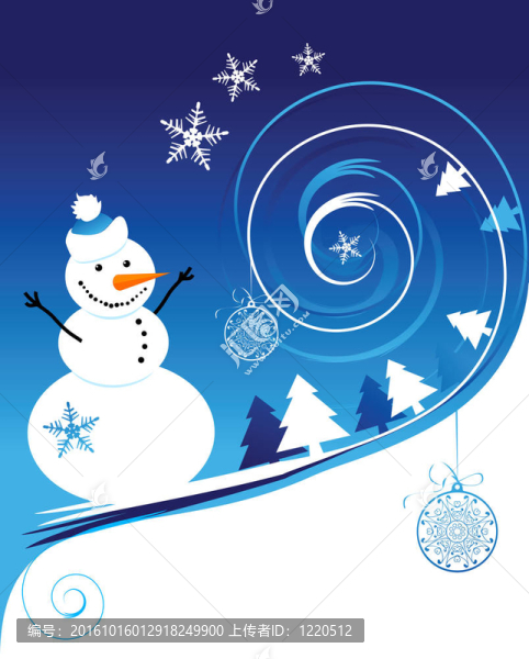 快樂雪人；圣誕卡