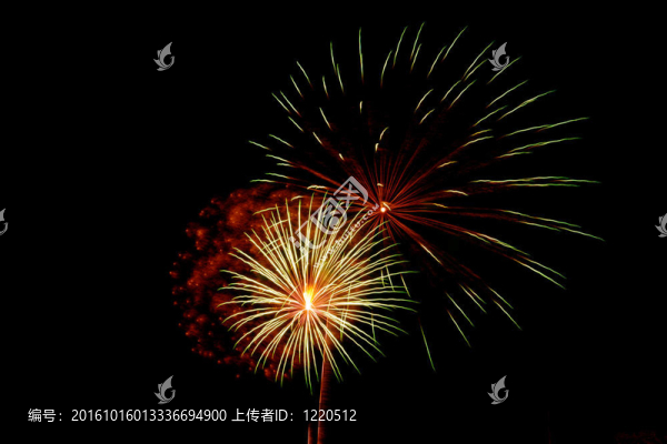 煙花在黑色
