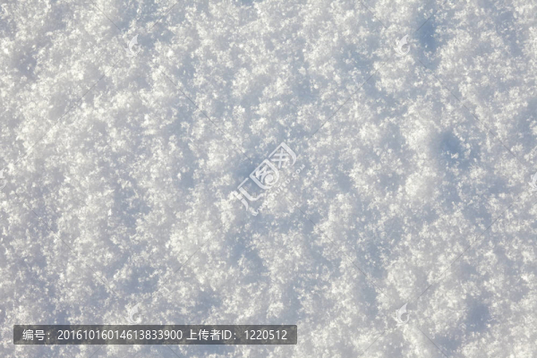 新雪面背景；特寫；全畫幅