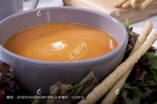 番茄醬面包湯