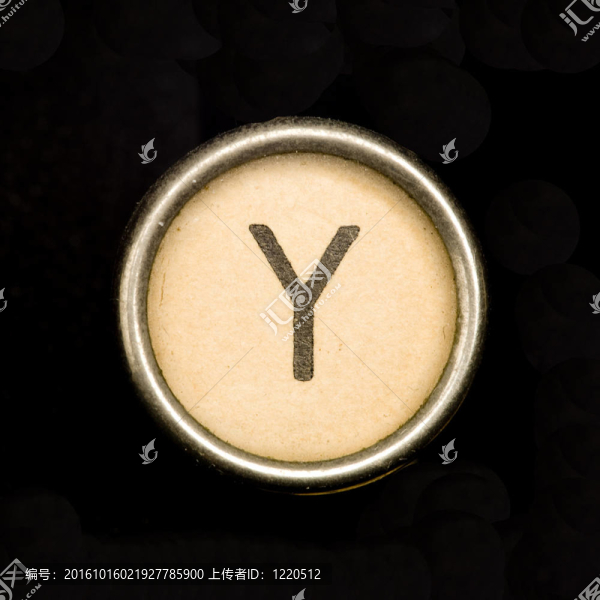 打字機字母Y