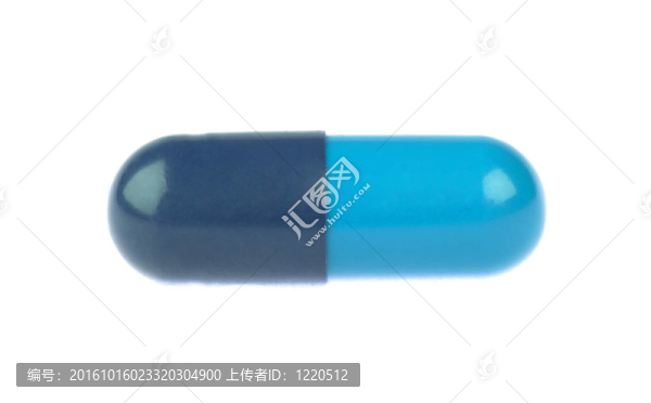 藍(lán)色的維生素膠囊