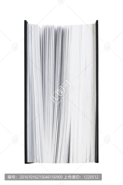 白色背景上孤立的大書