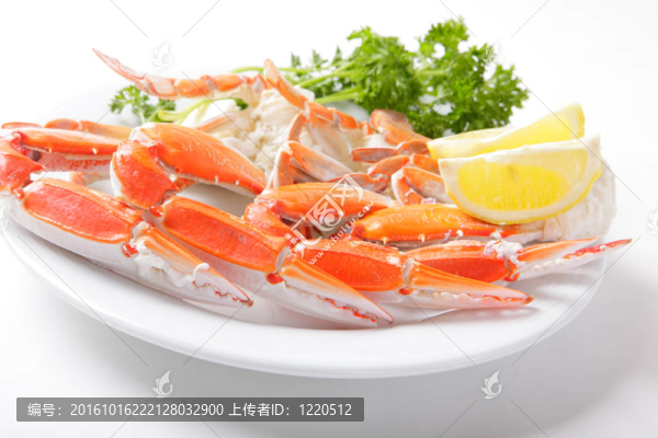 檸檬和歐芹蟹腿