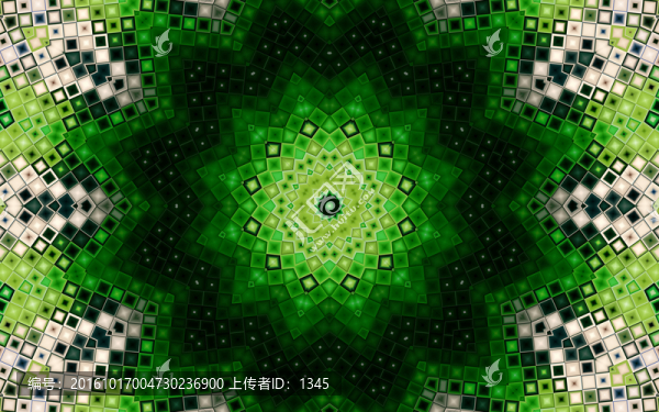 綠色馬賽克拼花背景