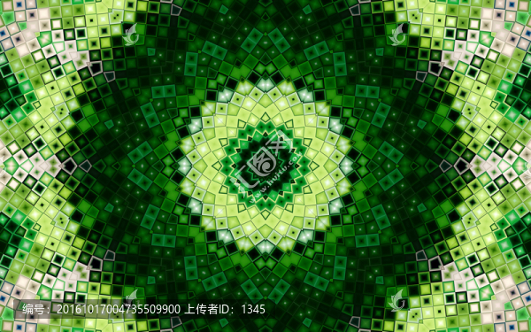 綠色馬賽克拼花圖案