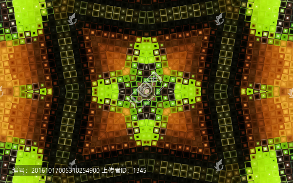 綠色馬賽克背景