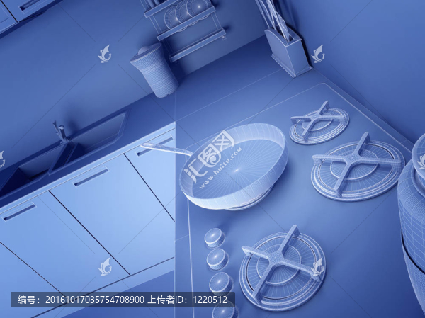 線框3D廚具