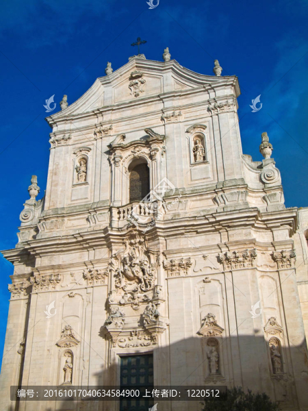 圣馬丁大教堂。Martina,Franca。Apulia。