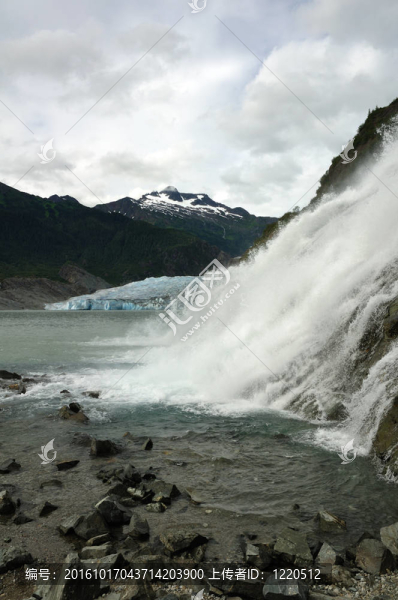 Nugget,Falls與Mendenhall,Glacier；朱諾；阿拉斯加