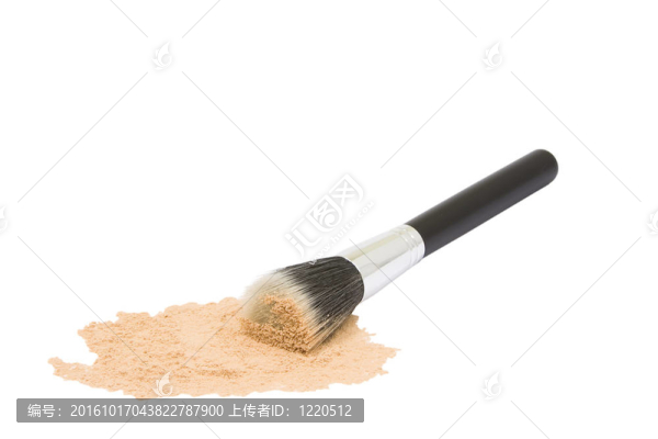 圓形黑色化妝刷粉