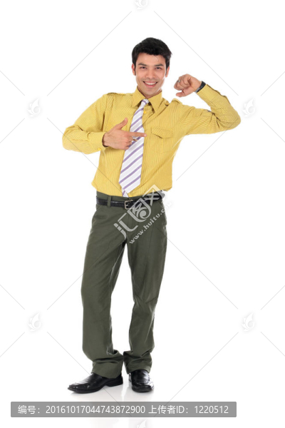 亞洲開心的商人