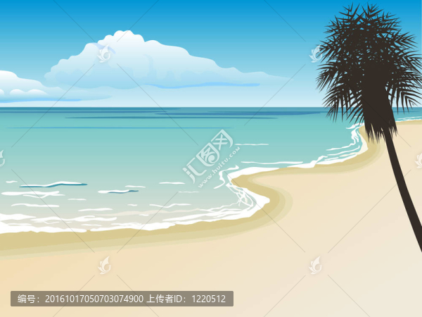 美麗的海灘