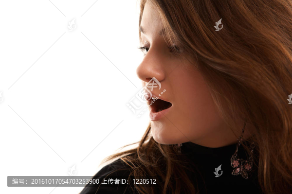 驚訝的女孩