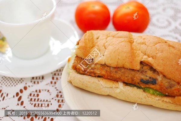 健康素食三明治